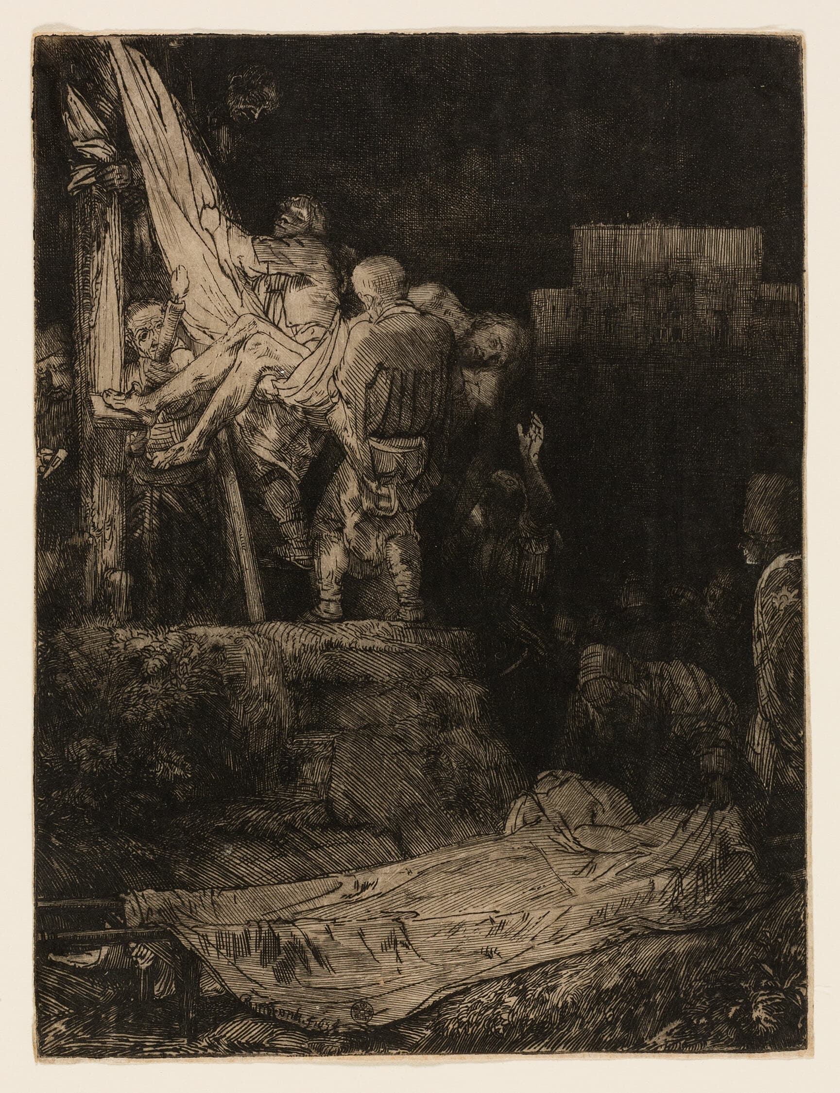 The Descent from the Cross by Torchlight